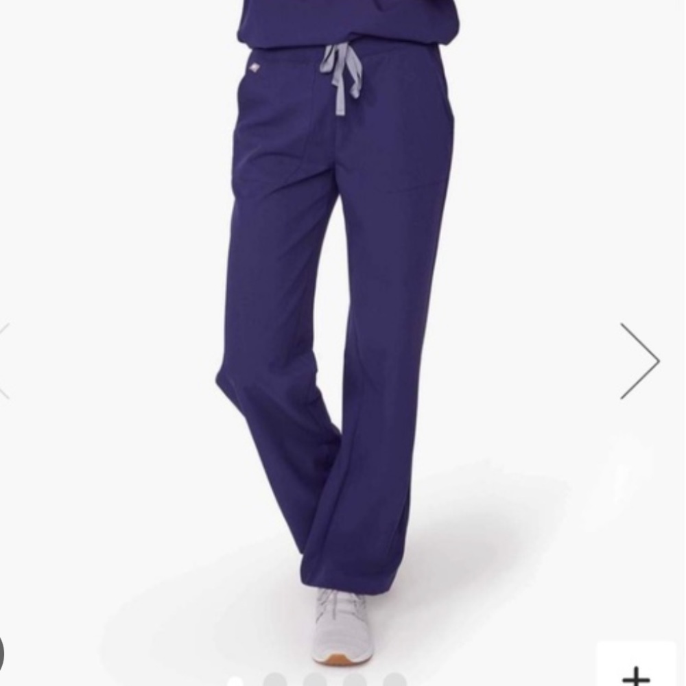 Navy Figs Teresina Wide-Leg Scrub Pants — Women’s Small